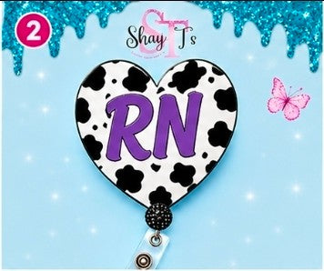 Personalized Animal Print Badge Reel | Custom Name or Department