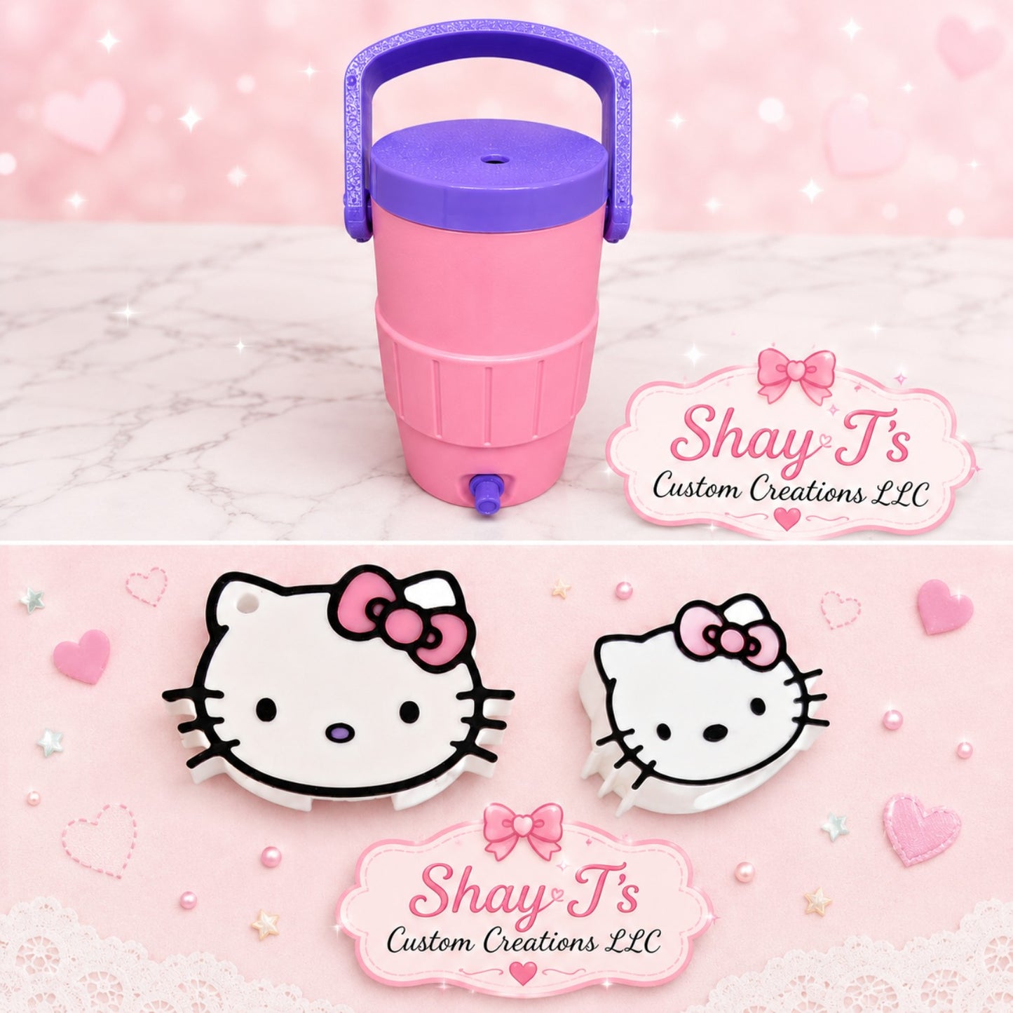 3D Printed 12 oz Can Koozie | Includes Lid, Matching Straw Topper & Can Opener