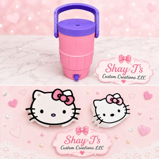 3D Printed 12 oz Can Koozie | Includes Lid, Matching Straw Topper & Can Opener
