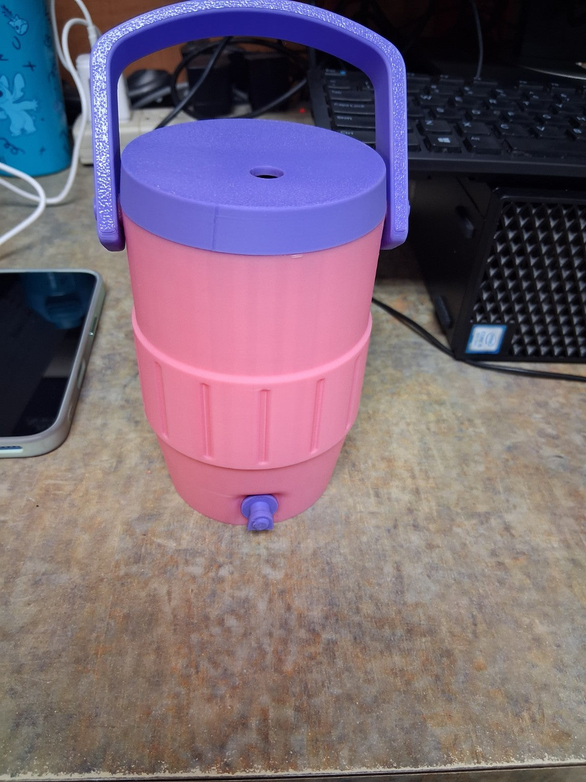 3D Printed 12 oz Can Koozie | Includes Lid, Matching Straw Topper & Can Opener